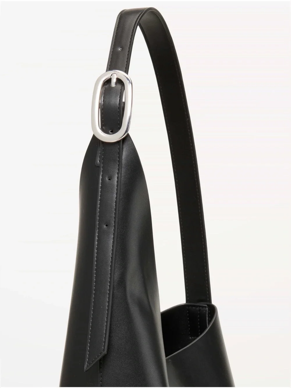 Asymmetrical Structured Black Tote Bag by Old Navy